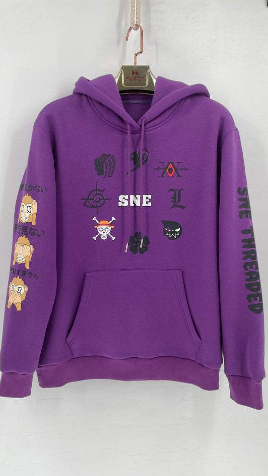 SEE NO EVIL Hoodie ( Unisex ) - Berry Purple