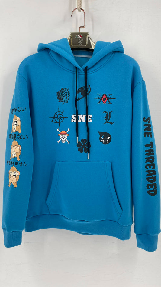 SEE NO EVIL Hoodie  ( Unisex ) - Berry Blue