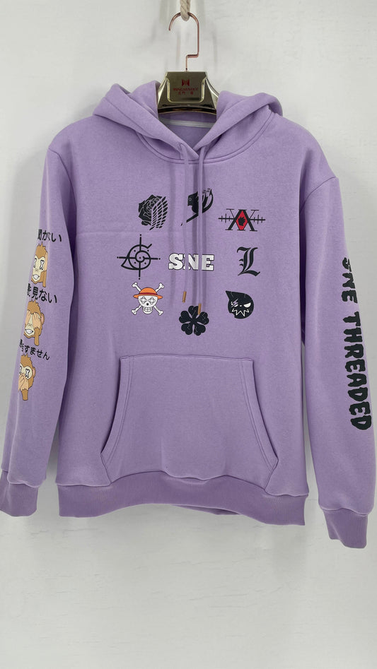 SEE NO EVIL Hoodie  ( Unisex ) - Baby Purple