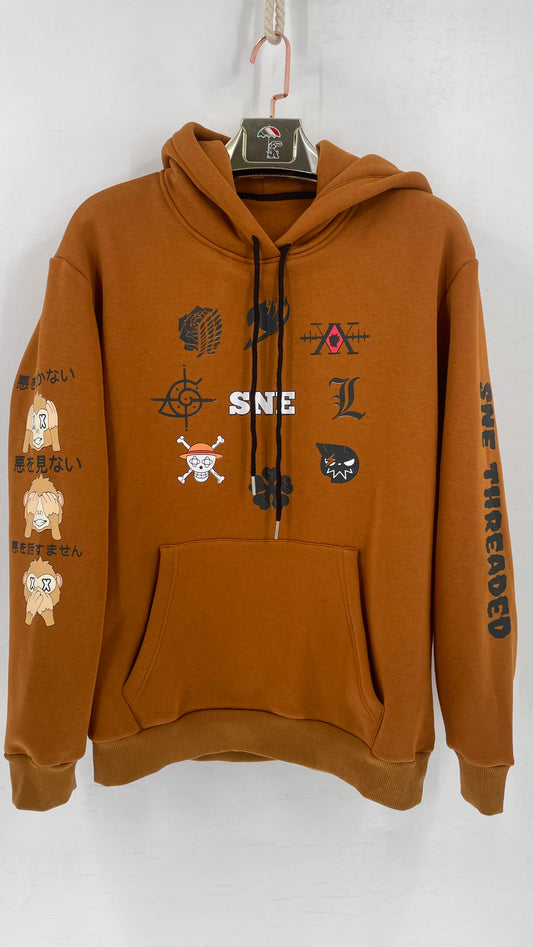 SEE NO EVIL Hoodie  ( Unisex ) - Dark Brown