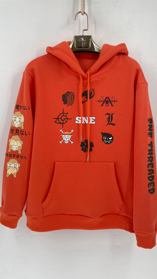 SEE NO EVIL Hoodie  ( Unisex ) - Citrus Orange