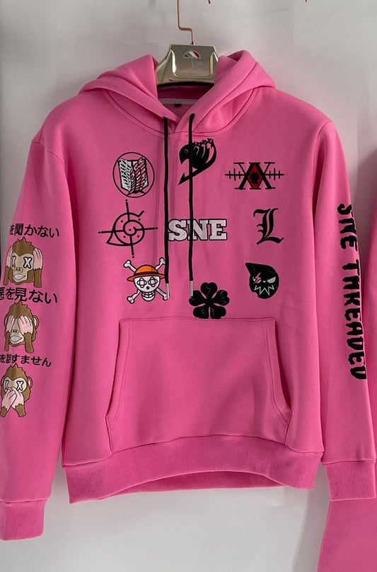 SEE NO EVIL Hoodie ( Unisex ) - Bubblegum Pink