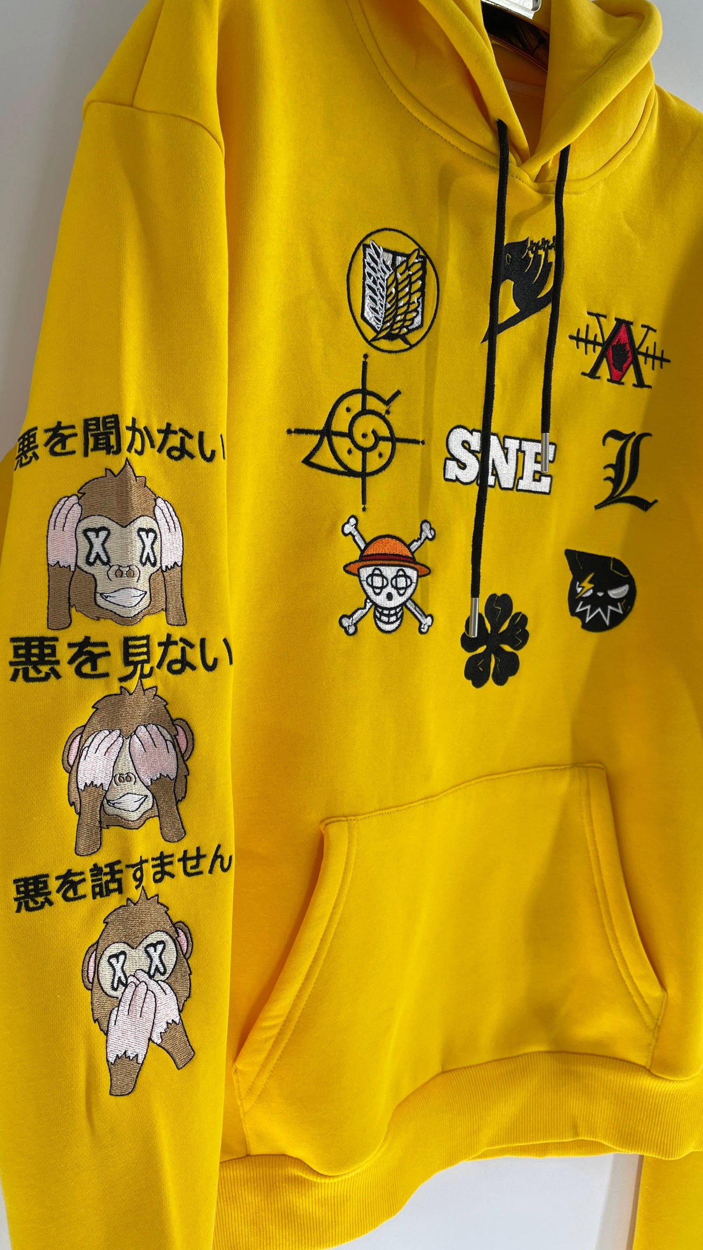 SEE NO EVIL Hoodie ( Unisex ) - Taxi Yellow